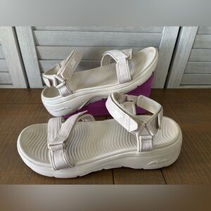 Platform Velcro Sandals Size 9